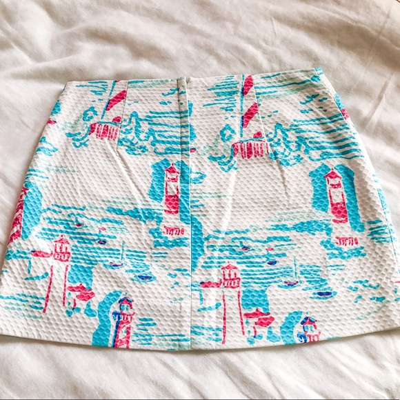 Lilly Pulitzer Lighthouse and Sailboat Skirt - Picture 2 of 3